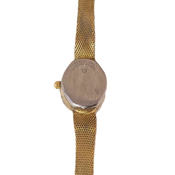 Vintage Gruen GR4748 Gold Ladies Quartz Diamond Wrist Watch Women's Jewelry - Picture 10 of 15